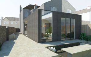 Blackened Timber Extension, London